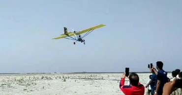 নিজের তৈরি উড়োজাহাজ নিয়ে উড়াল দিলেন জুলহাস