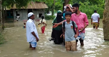 মেঘনার পানি বিপৎসীমার ওপরে, চাঁদপুরের উপকূলীয় অঞ্চল প্লাবিত