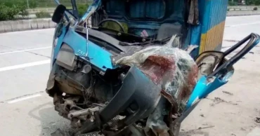 পীরগঞ্জে দাঁড়িয়ে থাকা ভেকু মেশিনে কাভার্ডভ্যানের ধাক্কায় দুইজন নিহত
