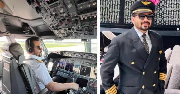 মাত্র ৩৮ বছর বয়সে ৭৭৭–৩০০ইআর বিমানের ক্যাপ্টেন শারহান