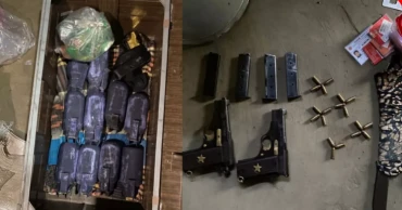 যশোরে যৌথ বাহিনীর অভিযানে ১০ গ্রেনেডসহ অস্ত্র উদ্ধার