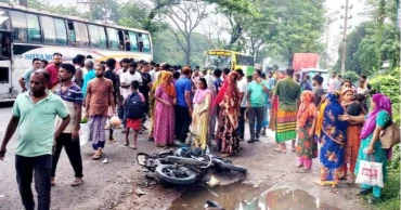 মানিকগঞ্জে বাসচাপায় মোটরসাইকেল আরোহী নিহত