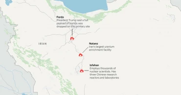 ইরানের তিন পারমাণবিক স্থাপনায় হামলার মাধ্যমে যুদ্ধে যোগ দিল যুক্তরাষ্ট্র