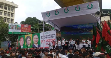শাহবাগের সমাবেশে দলে দলে জড়ো হচ্ছে ছাত্রদল