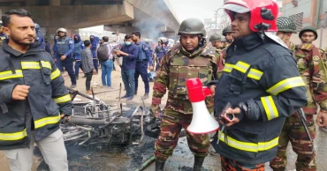 গাজীপুরে ছুটি না পেয়ে অসুস্থ শ্রমিকের মৃত্যুর অভিযোগ, যানবাহনে আগুন