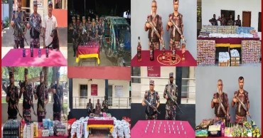 বেনাপোল সীমান্তে ২ কোটি টাকা মূল্যের ভারতীয় পণ্য ও মাদক জব্দ