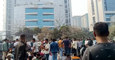 দ্বিতীয় দিনের মতো ইসির সামনে ছাত্রদলের অবস্থান