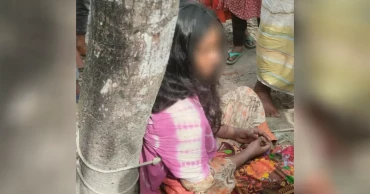 বাবার বিরুদ্ধে চুরির অপবাদের প্রতিবাদ করায় কিশোরীকে গাছে বেঁধে নির্যাতন