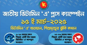 জাতীয় ভিটামিন ‘এ’ প্লাস ক্যাম্পেইন কাল