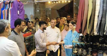 Zaima goes door to door in Dhaka-17 campaigning for father