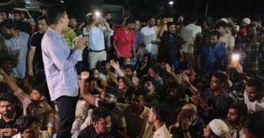 Students led by NCP leaders rally in front of Jamuna, demand ban on Awami League