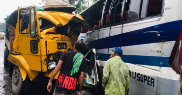 Bus-truck collision leaves 3 dead, 10 injured in Pabna
