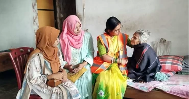 Songs, flowers  and smiles light up Narail old-age home