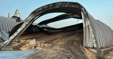 Russia hits Ukrainian grain depots again as a foreign ship tries out Kyiv's new Black Sea corridor