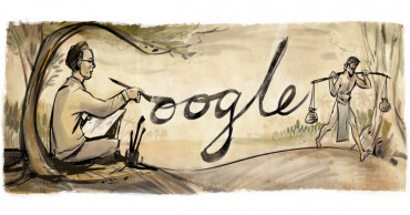 Google Doodle celebrating Zainul Abedin’s 105th birthday