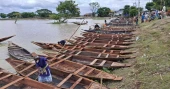 Sunamganj’s age-old boat market struggles as monsoon fails to bring water