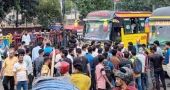 Students block road at Natun Bazar over expulsion of 26 fellows from UIU