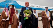 Trump lands in Saudi Arabia