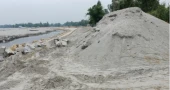 Illegal road construction using Teesta sand sparks outrage in Lalmonirhat