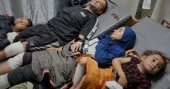 Wounded children overwhelm Gaza hospital amid relentless Israeli airstrikes
