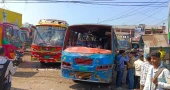 Bus services cut off in Barishal after clash, 150 vehicles vandalised