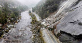 Drought-stricken California doused by major storm