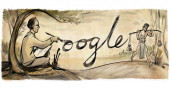 Google Doodle celebrating Zainul Abedin’s 105th birthday
