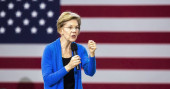 Warren, back in Oklahoma, sees tribal leaders in private